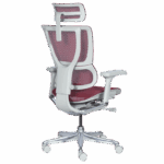 Ергономичен стол ERGOHUMAN IOO ELITE 2 - сива рамка - червен - Image 7