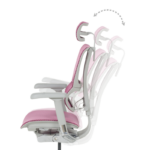 Ергономичен стол ERGOHUMAN IOO ELITE 2 - сива рамка - розов - Image 10