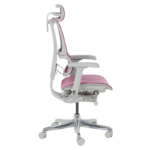 Ергономичен стол ERGOHUMAN IOO ELITE 2 - сива рамка - розов - Image 5
