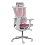Ергономичен стол ERGOHUMAN IOO ELITE 2 - сива рамка - розов - Image 6