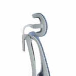 Ергономичен стол ERGOHUMAN IOO ELITE 2 - сива рамка - син - Image 11