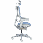 Ергономичен стол ERGOHUMAN IOO ELITE 2 - сива рамка - син - Image 6