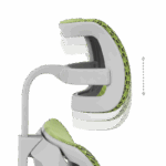 Ергономичен стол ERGOHUMAN IOO ELITE 2 - сива рамка - зелен - Image 13