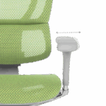 Ергономичен стол ERGOHUMAN IOO ELITE 2 - сива рамка - зелен - Image 17