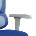 Ергономичен стол ERGOHUMAN IOO ULTRA - сива рамка - син - Image 14