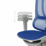 Ергономичен стол ERGOHUMAN IOO ULTRA - сива рамка - син - Image 15
