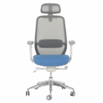Ергономичен стол GLAND - син-сив - Image 2