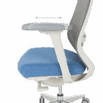 Ергономичен стол GLAND - син-сив - Image 12