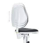 Лабораторен ергономичен стол BIMOS BASIC 3 - 9141 - черен - Image 12