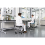 Лабораторен ергономичен стол BIMOS LABSIT 3 - 9121E - черен - Image 2