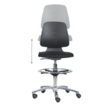 Лабораторен ергономичен стол BIMOS LABSIT 4 - 9125  - черен - Image 10