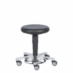 Лабораторен ергономичен стол BIMOS STOOL 9F63R - черен - Image 2