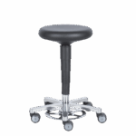 Лабораторен ергономичен стол BIMOS STOOL 9F63R - черен