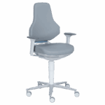 Лабораторен ергономичен стол BIMOS TEXON 2 - 9173R - сив