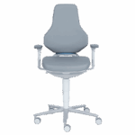Лабораторен ергономичен стол BIMOS TEXON 2 - 9173R - сив - Image 3