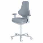 Лабораторен ергономичен стол BIMOS TEXON 2 - 9173R - сив - Image 4