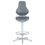 Лабораторен ергономичен стол BIMOS TEXON 3 - 9171R - сив - Image 2