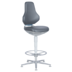 Лабораторен ергономичен стол BIMOS TEXON 3 - 9171R - сив