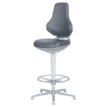 Лабораторен ергономичен стол BIMOS TEXON 3 - 9171R - сив - Image 3