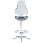Лабораторен ергономичен стол BIMOS TEXON 3 - 9171R - сив - Image 6
