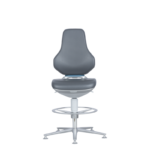 Лабораторен ергономичен стол BIMOS TEXON 3 - 9171R - сив - Image 7