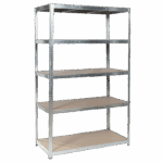 Метален стелаж Carmen CR-1012 E - 180х120х60 см, до 250 кг на рафт - цинк