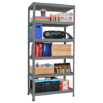 Метален стелаж HARD 180x100x40 см, до 130 кг на рафт  - сив
