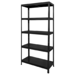 Метален стелаж HARD 180x90x40 см, до 130 кг на рафт  - черен - Image 5