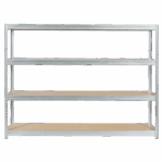 Метален стелаж MEGA 177x240x45 см, до 450 кг на рафт - цинк - Image 2