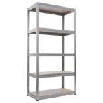 Метален стелаж STAR 180x90x35 см, до 175 кг на рафт - цинк - Image 3