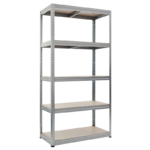 Метален стелаж STAR 180x90x45 см, до 350 на рафт - цинк - Image 3