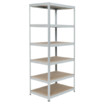 Метален стелаж STAR 213x90x60 см, до 250 кг на рафт - цинк - Image 2