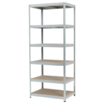 Метален стелаж STAR 213x90x60 см, до 250 кг на рафт - цинк - Image 3
