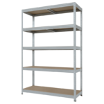 Метален стелаж STAR PL 213x120x60 см, до 250 кг на рафт - цинк - Image 4