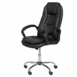 Президентски офис стол Carmen 6682-1 LUX - черен - Image 3