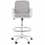 Работен офис стол Carmen 7556 W - светлосив - Image 2