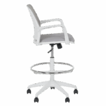 Работен офис стол Carmen 7556 W - светлосив - Image 4