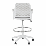 Работен офис стол Carmen 7556 W - светлосив - Image 6