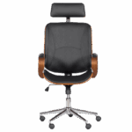 Президентски офис стол Carmen 6401 - орех - черно - Image 2