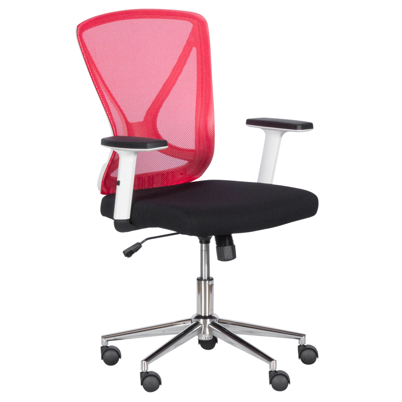 raboten-ofis-stol-carmen-7049-cherven-cheren.png Работен офис стол Carmen 7049 - червен - черен - Image 1