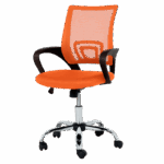 Работен офис стол Carmen 7050-1 LUX - оранжев - Image 3